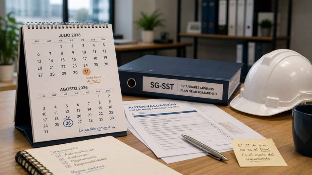 Seguimiento de Estándares Mínimos SG-SST después del 31 de julio de 2026