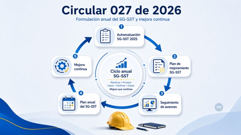 Circular 027 de 2026 formulación anual del SG-SST y mejora continua