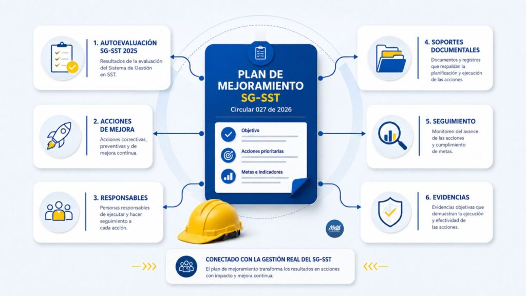 Circular 027 de 2026 y plan de mejoramiento SG-SST