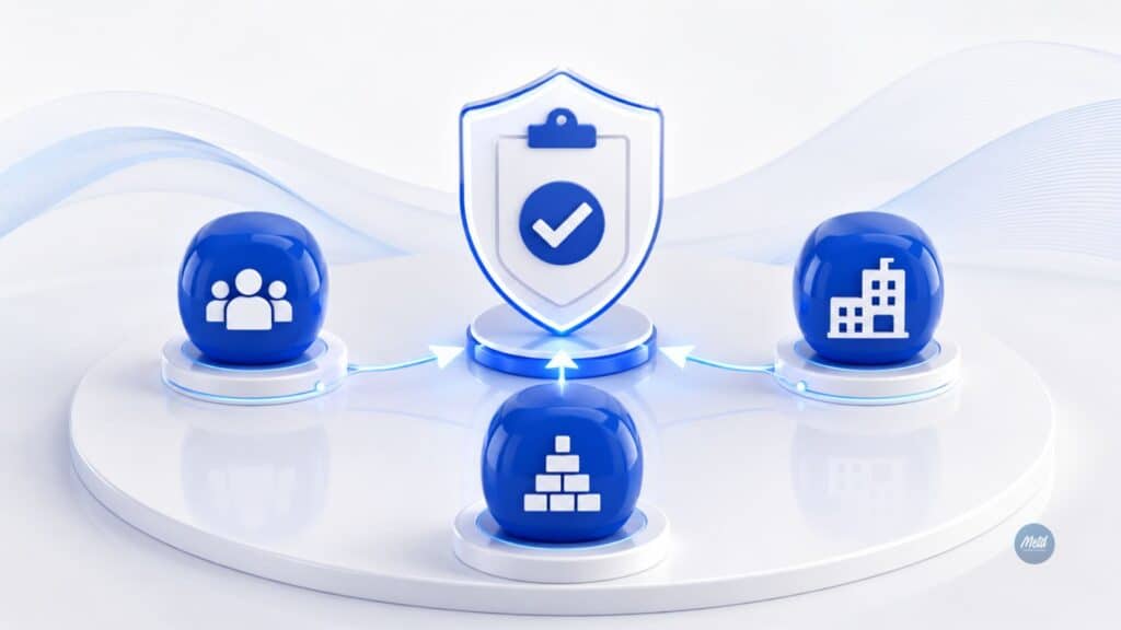 Tres datos clave conectados a un escudo de verificación para clasificar correctamente los Estándares Mínimos SG-SST 2026